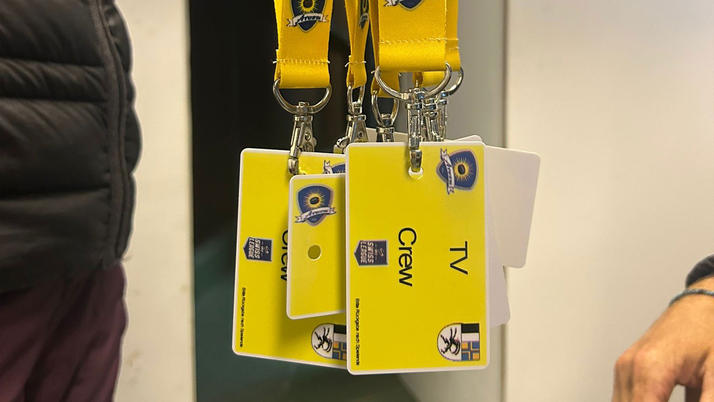 Eishockey Live-Produktion – TV-Crew Badges